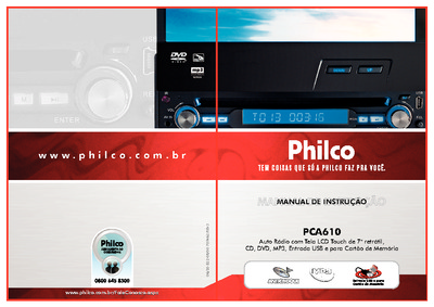 DVD Automotivo Philco PCA610LCD