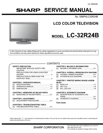 SHARP LC-32R24B - LCD