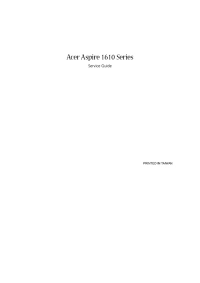 Acer Aspire 1610 Series SG-AS1610