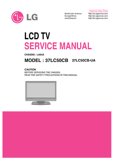 LG 37LC50CB-UA CHASSIS LA64A  LCD