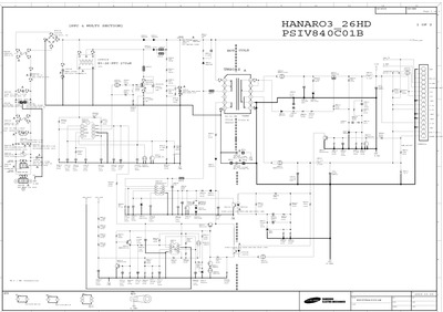 Samsung LN32B350F1 - PSIV840C01B - Power Supply - Inverter