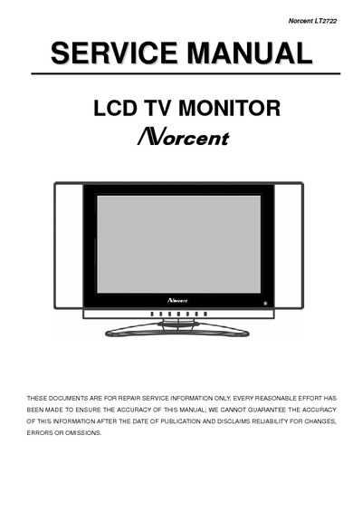 AOC, NORCENT LT2722 LCD