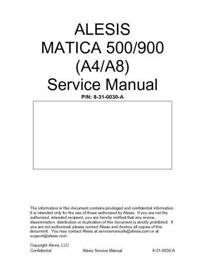 Alesis Matica 500-900