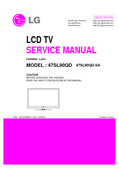 LG 47SL90QD chassis:LJ91L LCD