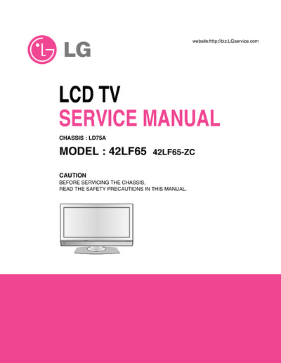 LG 42LF65 LCD Chassis LD75A
