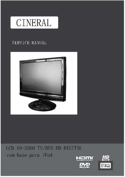 Cineral LCD 19-3000 TV/DVD HD DIGITAL