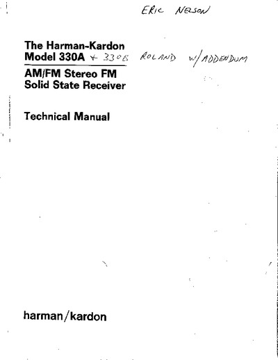 Harman Kardon 330A/B