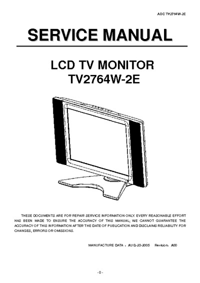 AOC TV2764W-2E LCD