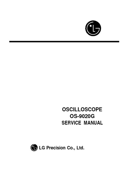 LG OS-5020G - Oscilloscope