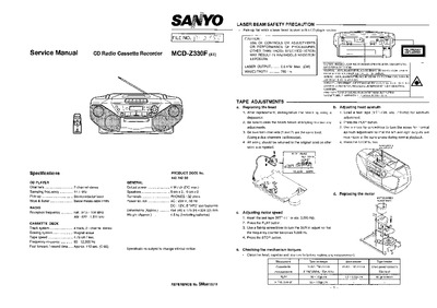 sanyo MCD-Z330F