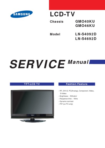 Samsung LN-S4092D, LN-4692D [LCD TV]