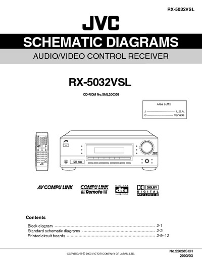 JVC RX-5032VSL Diagrama Esquematico