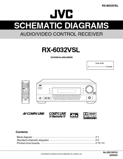 JVC RX-6032VSL Diagrama Esquematico