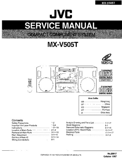 JVC  MX-V505 T HI-FI