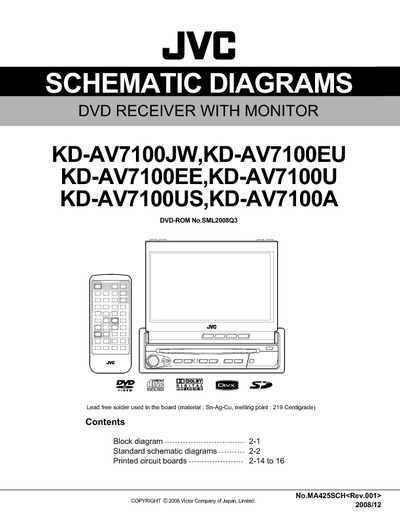 JVC KD-AV7100 Diagrama  Esquematico
