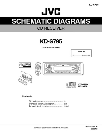 JVC KD-S795 Diagrama Esquematico