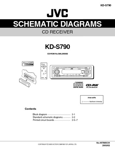 JVC KD-S790 Diagrama Esquematico