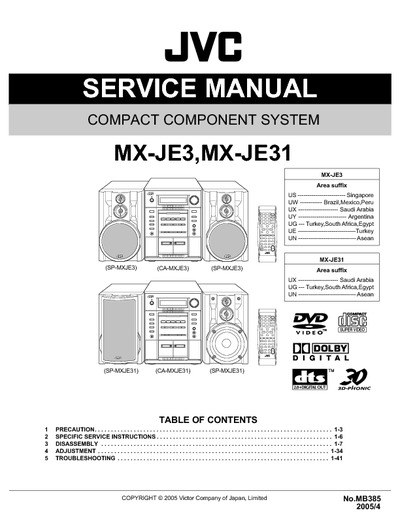 JVC MX-JE3 JE31