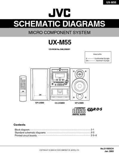 JVC UX-M55 Diagrama Esquematico