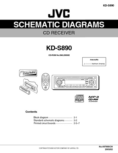 JVC KD-S890 Diagrama Esquematico