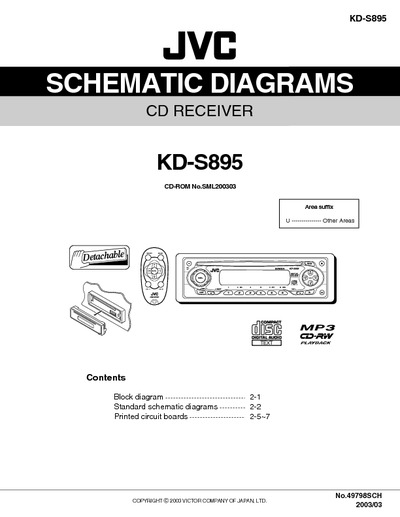 JVC KD-S895 Diagrama Esquematico