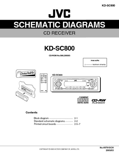 JVC KD-SC800 Diagrama Esquematico