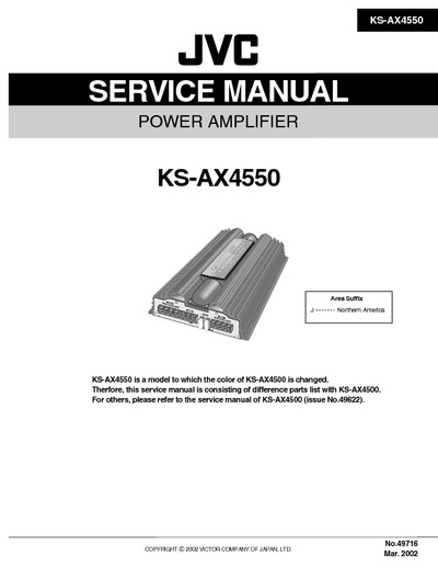 JVC KS-AX4550 Manual de Servicio