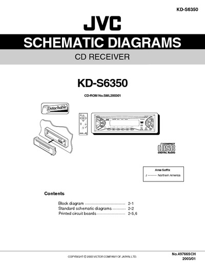JVC KD-S6350 Diagrama Esquematico