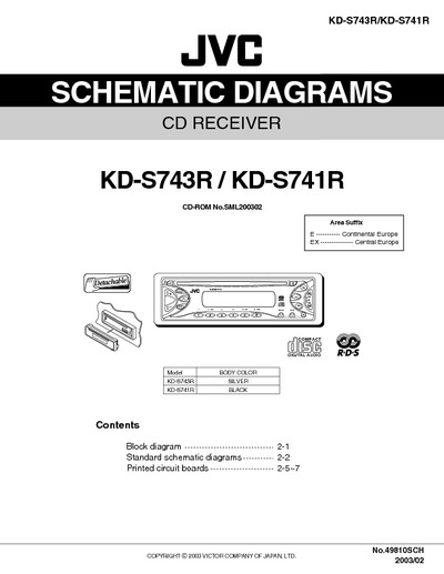 JVC KD-S743R KD-S741R Diagrama Esquematico