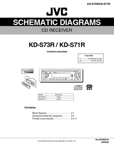 JVC KD-S73R KD-S71R Diagrama Esquematico