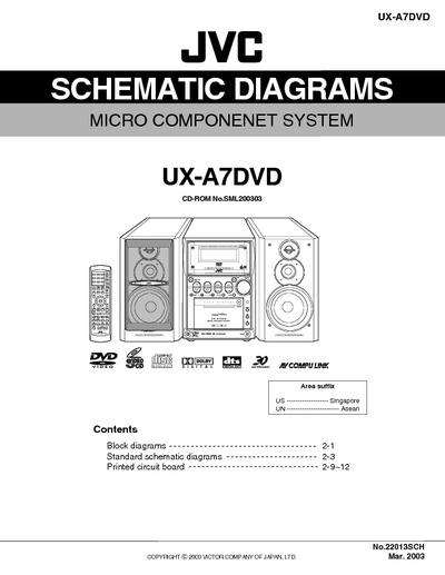 JVC UX-A7DVD Diagrama Esquematico