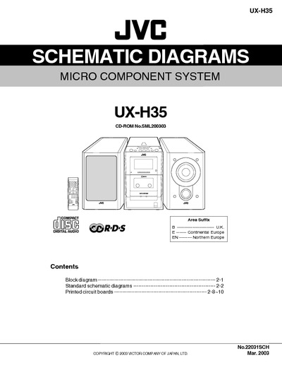JVC UX-H35 Diagrama Esquematico