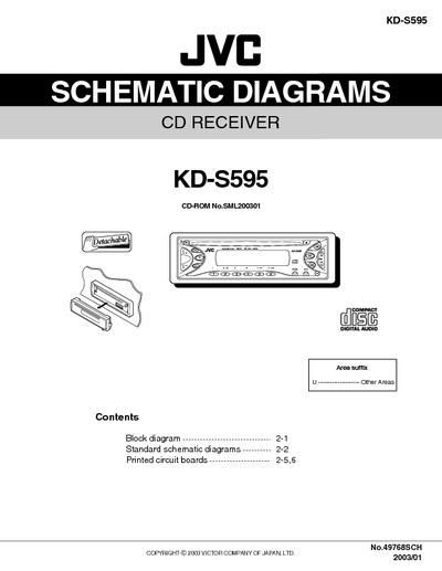 JVC KD-S595 Diagrama Esquematico