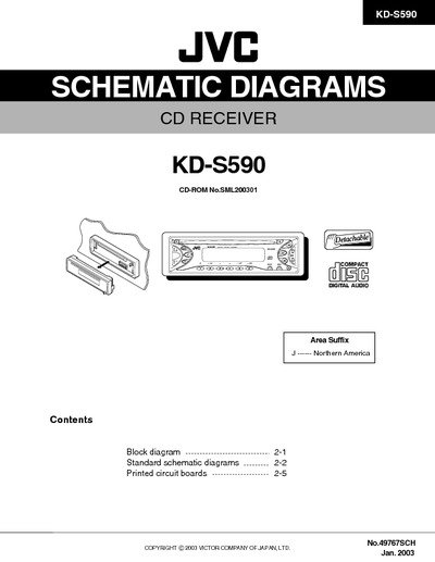 JVC KD-S590 Diagrama Esquematico