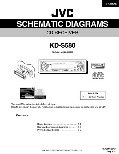 JVC KD-S580 Diagrama Esquematico