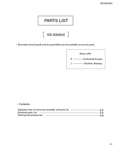 JVC KS-AX4500S Manual de Servicio