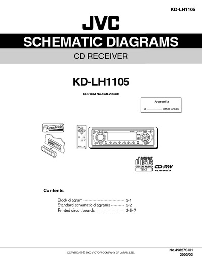 JVC KD-LH1105 Diagrama Esquematico