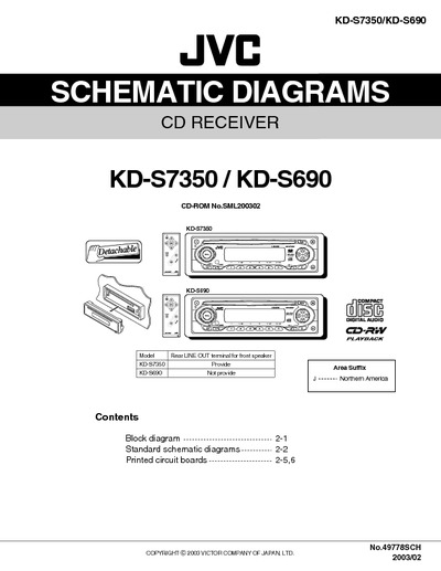 JVC KD-S7350 KD-S690 Diagrama Esquematico