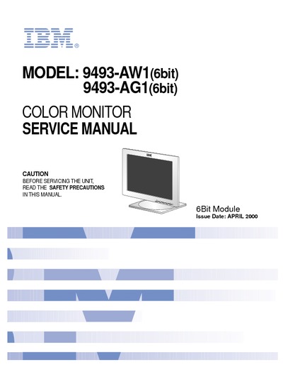 IBM 9493-aw1-ag1 LCD MONITOR