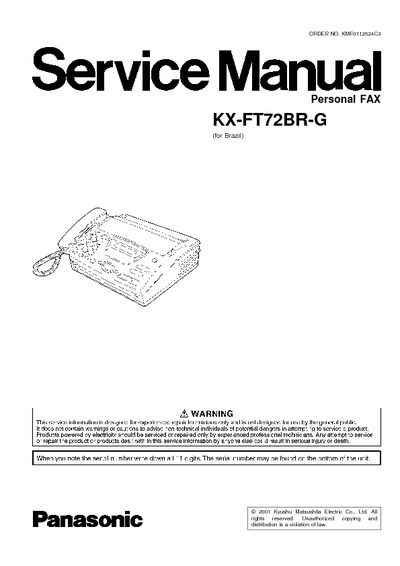 Panasonic MS KX-FT72BR-G