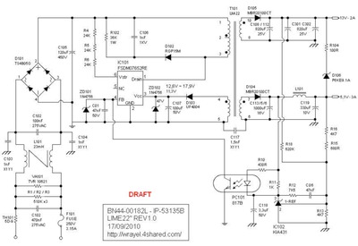 Samsung BN44-00182L (Fuente)Diagrama
