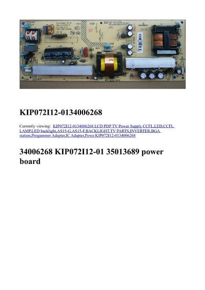 Power, Inverter KIP072I12-01-34006268 IC-OZ9926