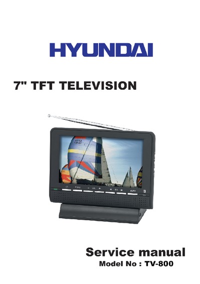 Hyundai TV-800 LCD TV