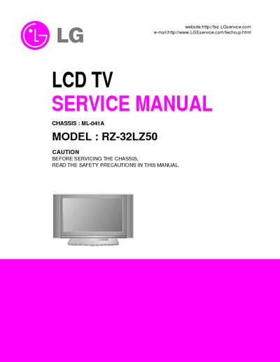LG LCD TV RZ-32LZ50 chassis ML-041
