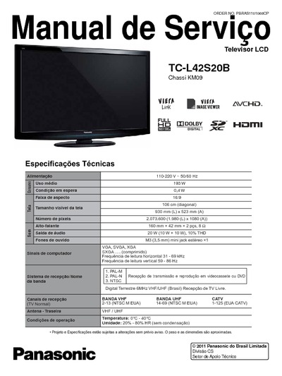 Panasonic TC-L42S20B KM09