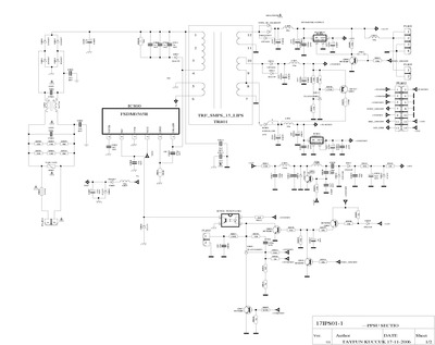 Vestel 17IPS011 power supply schematic