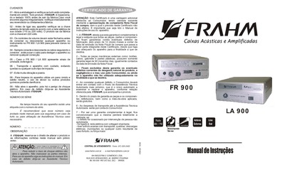 FRAHM  Manual FR900-LA900