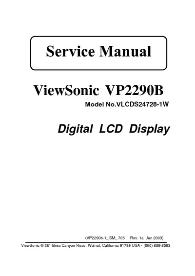 Viewsonic  VP2290B