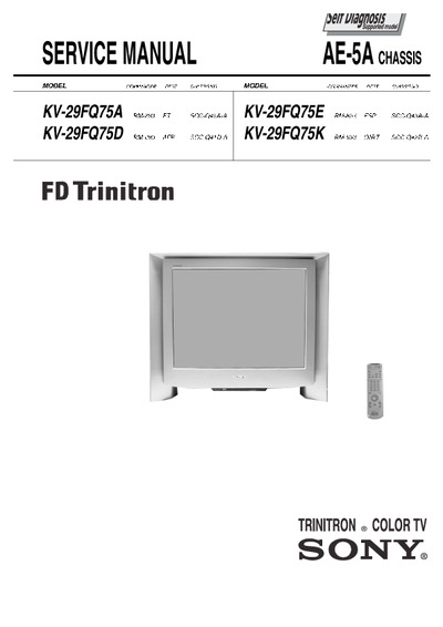 Sony FD Trinitron KV-29FQ75 A ch:AE-5A