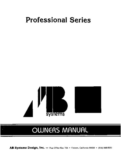 ab international amplificador 410b - manual